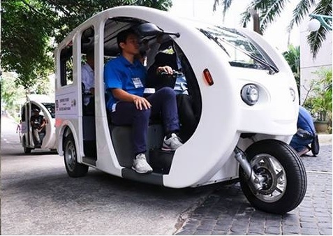 在馬尼拉部署了900輛“電子三輪車”
